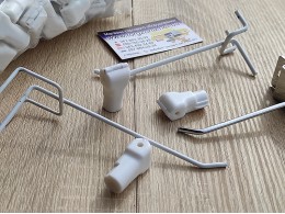 Стоплок на гачок d6мм (білий) Стоплок на гачок d6мм (білий)