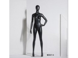 Манекен жіночий безликий М5007-4 (чорний мат) Манекен жіночий безликий М5007-4 (чорний мат)