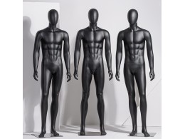 Манекен чоловічий чорний матовий 188 см Манекен чоловічий чорний матовий 188 см