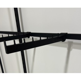 Кронштейн прямий на прямокутну перемичку 40см. (чорний 9995)