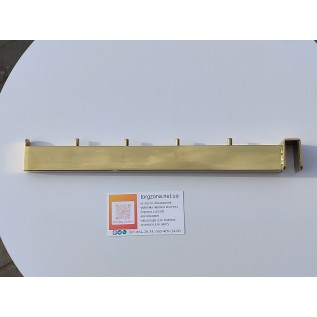 Кронштейн-флейта на перемичку 350мм. пряма, золота. 