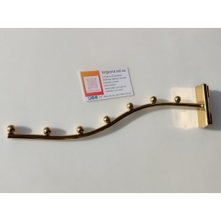 Флейта в рейку 35см.d8мм золота для рейкової системи