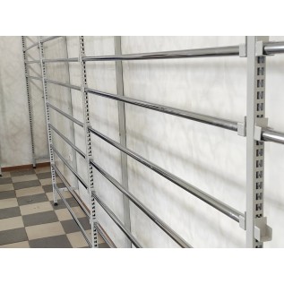 Стелаж-стенд регульований для тканини в рулонах (настінний)