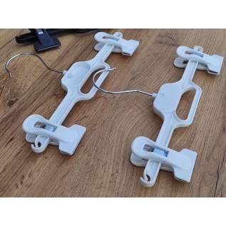 Вішалка-прищіпка для брюк і юбок на 26см (біла)