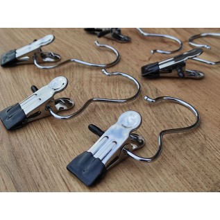 Прищіпка з гачком металева