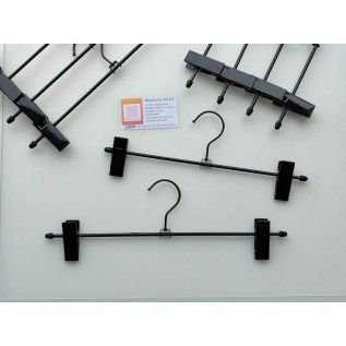 Вішалка-прищіпка металева 35см. (чорна)