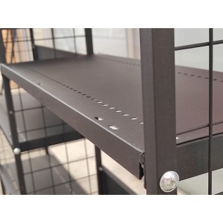 Полиця для модульного стелажа (чорна 9995) - 620х250мм 