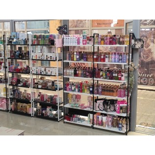 Модульний стелаж-етажерка 1750х620х250 на 5 полиць (чорний)