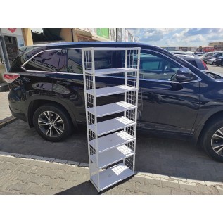  Стелаж модульний 1550х620х260мм.(біл.ДСП +біл.мет.)