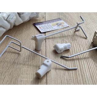 Стоплок на гачок d6мм (білий)