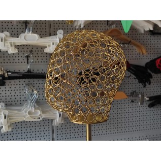 Голова жіноча на підставці, стилізована (світл.золото)