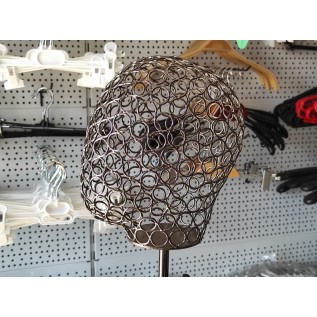 Голова жіноча на підставці, стилізована (темн.хром)