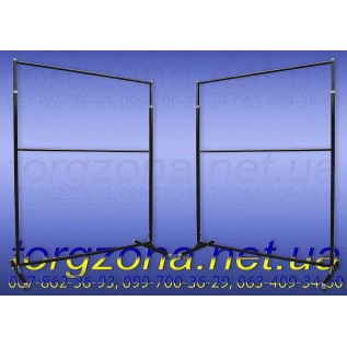 Подвійна L1.5 (чорна, біла) вішалка-стійка для одягу