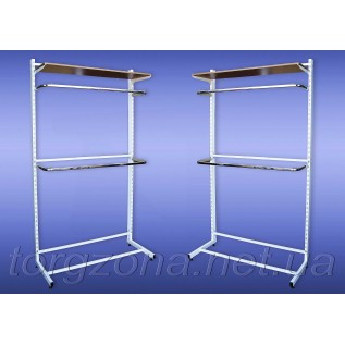 Стійка перфорована одностороння (комплект з двома дугами, довжина: 0,9 м, 1 м, 1,2 м)